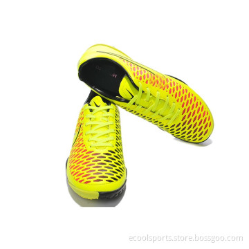 Wholesale Soccer Shoe Outdoor Sport Shoe with Orange/ Yellow